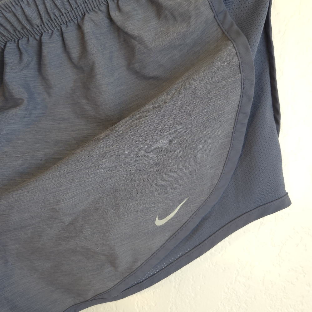 Nike Tempo Blue Running Shorts Women's Athletic Linen Dri Fit Tie West Size M - Picture 5 of 13